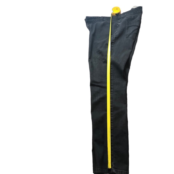 CHICOS PLATINUM DENIM Womens Size 2 Reg Cotton Spandex Slim Leg Charcoal EUC - Picture 12 of 13